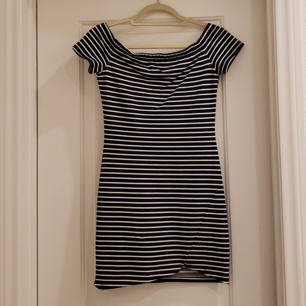 Sexy stripped dress